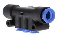 km11-06-10-6 SMC KM 6 Outlet Pneumatic Manifold Fitting Push In 10 mm Push In 6 mm