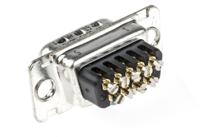 l717d-e09p-st Amphenol Communications Solutions 9 Way Cable Mount D-sub Connector Plug, 2.74mm Pitch