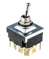 a4tn15w04 TE Connectivity Toggle Switch, Panel Mount, On-On, 4PDT, Tab Terminal