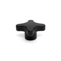 284-5593 RS PRO Black Thermoplastic Clamping Knob, M6, Female Insert