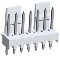 22-04-1071 Molex Mini-Latch Series Straight Through Hole Pin Header, 7 Contact(s), 2.5 mm Pitch, 1 Row, Unshrouded