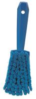 41944 Vikan Soft Bristle Red Scrubbing Brush, 270mm bristle length, Polyester, Polypropylene, Stainless Steel bristle material