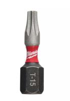 4932430872 Milwaukee Torx Screwdriver Bit, Tx 15 Tip, 25 mm Overall