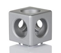 3842549869 Bosch Rexroth S12 Cube Connector, Connecting Component, Strut Profile 40 mm, Groove Size 10mm
