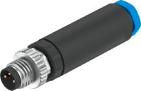necb-s-m8g3-c2 Festo Circular Connector, 3 Contacts, Screw, M8 Connector, Plug, Male, IP65, IP67, NECB Series