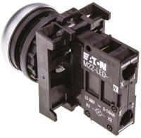78639206-m22-dl-wm22-am22-led-w Eaton RMQ Titan M22 Series White Illuminated Momentary Push Button Head, 22mm Cutout, IP69K