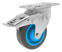 374542 Guitel Hervieu Braked Swivel Castor Wheel, 200kg Capacity, 100mm Wheel