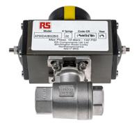 760-5621 RS PRO Ball type Pneumatic Actuated Valve, BSP 1/2in, 1000 psi