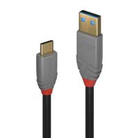 36911 Lindy Electronics USB 3.2, Male USB C to Male USB A, 1m