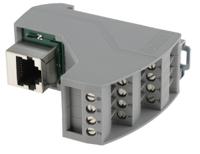 2900701 Phoenix Contact VIP-3/SC/RJ45 Series 8-Contact Female Interface Module, RJ45 Connector, DIN Rail Mount, 4A