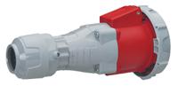 5-555-09 Legrand IP67 Red Cable Mount 3P + N + E Industrial Power Socket, Rated At 63A, 415 V