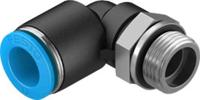 qsl-g38-12-20 Festo Elbow Threaded Adaptor, G 3/8 Male to Push In 12 mm, Threaded-to-Tube Connection Style, 132057