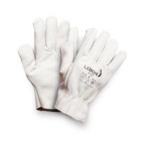 f278 Lebon Protection F27 White Leather Glove, Size 8