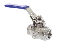 764-4250 RS PRO Stainless Steel Full Bore, 2 Way, Ball Valve, Threaded, BSPP 1/2in