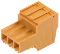1597370000 Weidmuller, 3.5mm Pitch, BL, 3 Way, Pluggable Terminal Block, Plug, Cable Mount, Screw Down Termination,