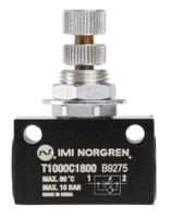 t1000c1800 Norgren T1000 Series Threaded Flow Regulator, G 1/8 Female Inlet Port x G 1/8 Female Outlet Port
