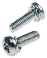 278-742 RS PRO M5 x 16mm Zinc Plated Steel Pan Head Sems Screw, External Tooth Washer