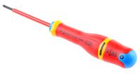 atd0x75ve Facom Pozidriv Insulated Screwdriver, PZ0 Tip, 75 mm Blade, VDE/1000V, 179 mm Overall