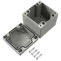 040808080 Rose Aluform Series Grey Die Cast Aluminium Enclosure, IP66, IK09, Grey Lid, 80 x 80 x 81mm