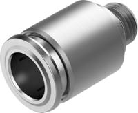 npqr-dk-g18-q10 Festo NPQR Series Straight Fitting, G 1/8 Male to 10 mm, Threaded-to-Tube Connection Style, 8087695