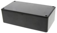 1591dbk Hammond 1591 Series Black Flame Retardant ABS Enclosure, IP54, Black Lid, 150 x 80 x 50mm