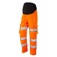 cm01o-2xl Leo Workwear CM01-O Orange Hi Vis Trouser Waterproof, Stain Resistant 98 to 114 cm 2XL Leg Length 29in