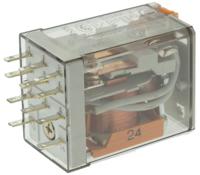 553380240010 Finder Plug In Power Relay, 24V ac Coil, 10A Switching Current, 3PDT