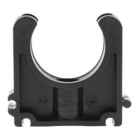 167061038 Georg Fischer PP Black Pipe Clamp, 0.63in x 2in x 1.42in, 0.24in