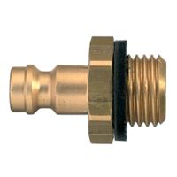 21sfaw10mxn Legris Nickel Plated Brass Male Pneumatic Quick Connect Coupling, G 1/8 Male Male Thread