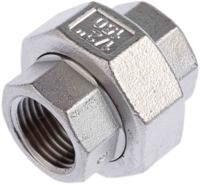 499-3495 RS PRO Stainless Steel Pipe Fitting, Straight Octagon Union, Female G 1/2in x Female G 1/2in