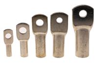 434-558 RS PRO Uninsulated Tubular Ring Terminal, 8.5mm Stud Size to 16mm² Wire Size, Brown