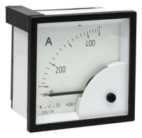 d72sd5a0-500a HOBUT D72SD Analogue Panel Ammeter 0/500A For 500/5A CT AC, 72mm x 72mm Moving Iron