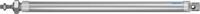 dsnu-25-400-ppv-a Festo 400 mm Pneumatic Roundline Cylinder - 35193 DSNU Series, Double Acting Acting
