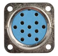 5366-120-06 Jaeger Circular Connector, 12 Contacts, Panel, Standard Connector, Female, IP50, IP54