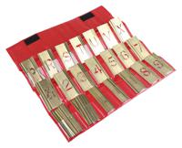 609-332 RS PRO 105 Piece Brass Stencil Letters & Numbers, 25mm Character Height