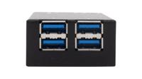 ex-1180hms Exsys 4 Port USB 3.2 USB A, USB B  Hub, 82 x 47 x 24mm