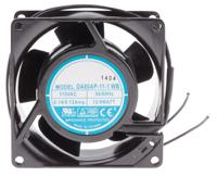 619-6999 RS PRO Axial Fan, 115 V ac, AC Operation, 51m³/h, 9W, 120mA Max, 80 x 80 x 38mm