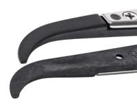 2abcprsa1 ideal-tek 130 mm, PEEK (Tip), Stainless Steel (Body), Flat; Rounded, ESD Tweezers