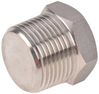 826-7030 RS PRO Stainless Steel Pipe Fitting, Straight Hexagon Hexagon Plug, Male R 1in