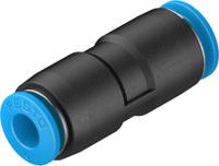 qs-8-6-50 Festo QS Series Reducer Nipple, Push In 8 mm to Push In 6 mm, Tube-to-Tube Connection Style, 130692
