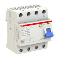 2csf204101r3900-f204-a-10003 ABB F200 RCCB, 100A, 4 Pole, 300mA, Type A, 230V ac