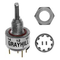 26gsd22-01-1-ajs Grayhill Optical Encoder with a 3.18 mm Flat Shaft, Panel Mount