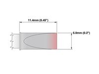m7lc650 Thermaltronics 5 mm Straight Chisel Soldering Iron Tip