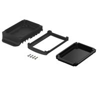 48312255hmt2 Bopla BoVersa Series Black Polycarbonate General Purpose Enclosure, 162 x 88 x 45.5mm