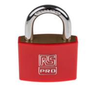 781-6013 RS PRO Key Brass Padlock, 6mm Shackle, 43mm Body