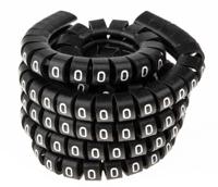 914-0605 RS PRO Slide On Cable Marker Kit, Black, Blue, Brown, Green, Grey, Orange, Red, Violet, White, Yellow, Pre-printed "-,