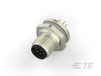 t4132012081-000 TE Connectivity Circular Connector, 8 Contacts, Front, M12 Connector, Plug, Male, IP67, M12 Series