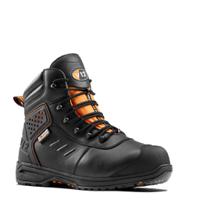 v218003 V12 Footwear V2180 Black Composite Toe Capped Unisex Safety Boot, UK 3, EU 35