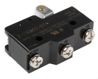 z-15gw22-b7 Omron Roller Lever Limit Switch, NO/NC, IP00, SPDT, Thermosetting Resin Housing, 500V ac Max, 15A Max