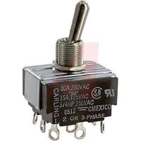 hl250-73 Carling Technologies Toggle Switch, Panel Mount, On-On, 3PDT, Solder Lug Terminal, 250V ac